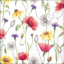 Napkin 33 Poppy meadow FSC Mix