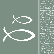 Napkin 33 Glaube fisch pale green FSC Mix