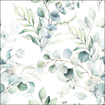 Napkin 33 Eucalyptus all over FSC Mix