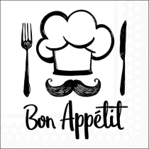 Napkin 33 Chef white FSC Mix