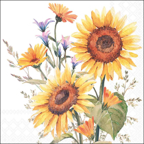 Napkin 33 Sunflowers FSC Mix