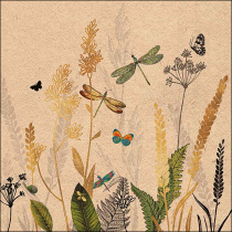 Napkin 33 Recycled Ornamental flowers nature FSC Mix