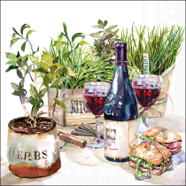Napkin 33 Wine & herbs FSC Mix