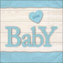 Napkin 33 Baby love boy FSC Mix