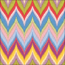 Napkin 33 Zig-zag red FSC Mix