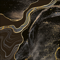 Napkin 33 Marble black FSC Mix