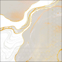 Napkin 33 Marble white FSC Mix