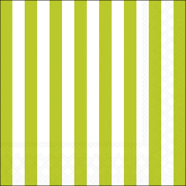Napkin 33 Stripes green FSC Mix