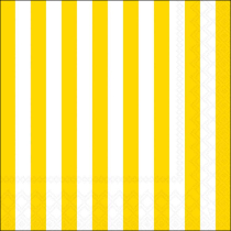 Napkin 33 Stripes yellow FSC Mix