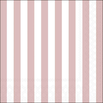Napkin 33 Stripes pastel rose FSC Mix