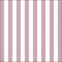 Napkin 33 Stripes pale rose FSC Mix