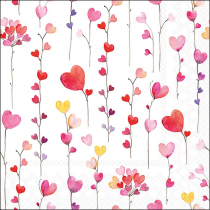 Napkin 33 Hearts garlands FSC Mix