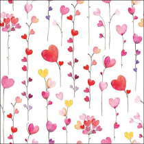 Napkin 33 Hearts garlands FSC Mix