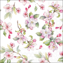 Napkin 33 Spring blossom white FSC Mix