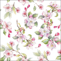 Napkin 33 Spring blossom white FSC Mix