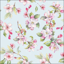 Napkin 33 Spring blossom blue FSC Mix