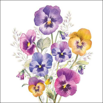 Napkin 33 Pansies FSC Mix