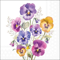 Napkin 33 Pansies FSC Mix