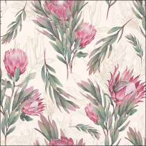 Napkin 33 Protea cream FSC Mix