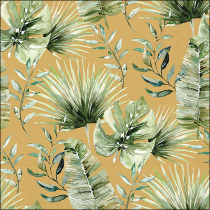 Napkin 33 Jungle leaves gold FSC Mix