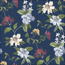 Napkin 33 Floral mix blue FSC Mix