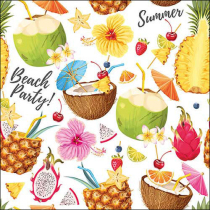 Napkin 33 Beach party white FSC Mix