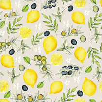 Napkin 33 Olives and lemon FSC Mix
