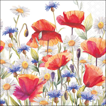 Napkin 33 Poppies and cornflowers FSC Mix