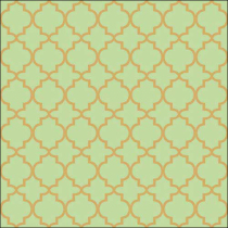 Napkin 33 Ogee gold/green FSC Mix