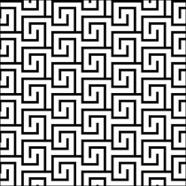 Napkin 33 Greek key white/black FSC Mix