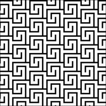 Napkin 33 Greek key white/black FSC Mix