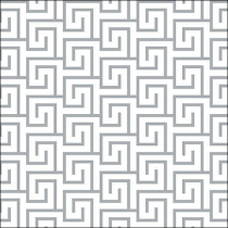 Napkin 33 Greek key white/silver FSC Mix