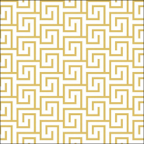 Napkin 33 Greek key white/gold FSC Mix