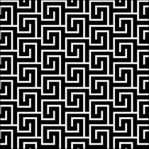 Napkin 33 Greek key black/white FSC Mix