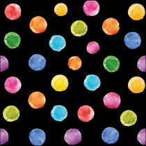 Napkin 33 Polka dots black FSC Mix