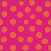 Napkin 33 Polka dots orange/pink FSC Mix