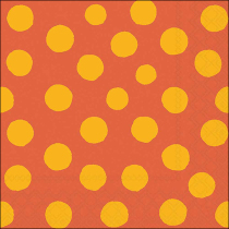 Napkin 33 Polka dots yellow/orange FSC Mix