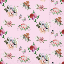 Napkin 33 Charlotte pink FSC Mix