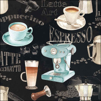 Napkin 33 Barista black FSC Mix