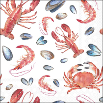 Napkin 33 Sea life white FSC Mix