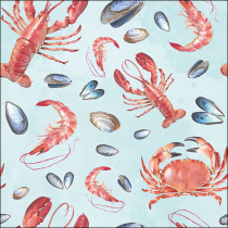 Napkin 33 Sea life aqua FSC Mix