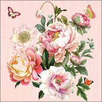 Napkin 33 Peony bouquet FSC Mix