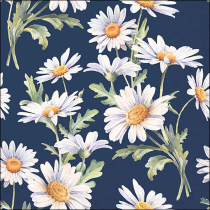 Napkin 33 Beautiful daisies blue FSC Mix