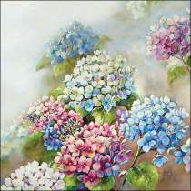 Napkin 33 Hydrangea shades FSC Mix
