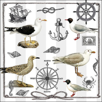 Napkin 33 Maritime items FSC Mix