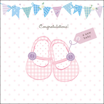 Napkin 33 Baby shoes pink FSC Mix