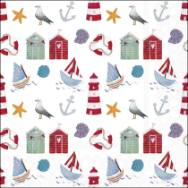 Napkin 33 Nautical items FSC Mix
