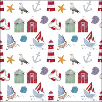 Napkin 33 Nautical items FSC Mix