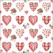 Napkin 33 Lovely hearts FSC Mix