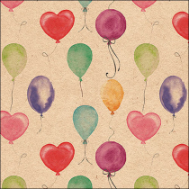 Napkin 33 Recycled Flying balloons nature FSC Mix
